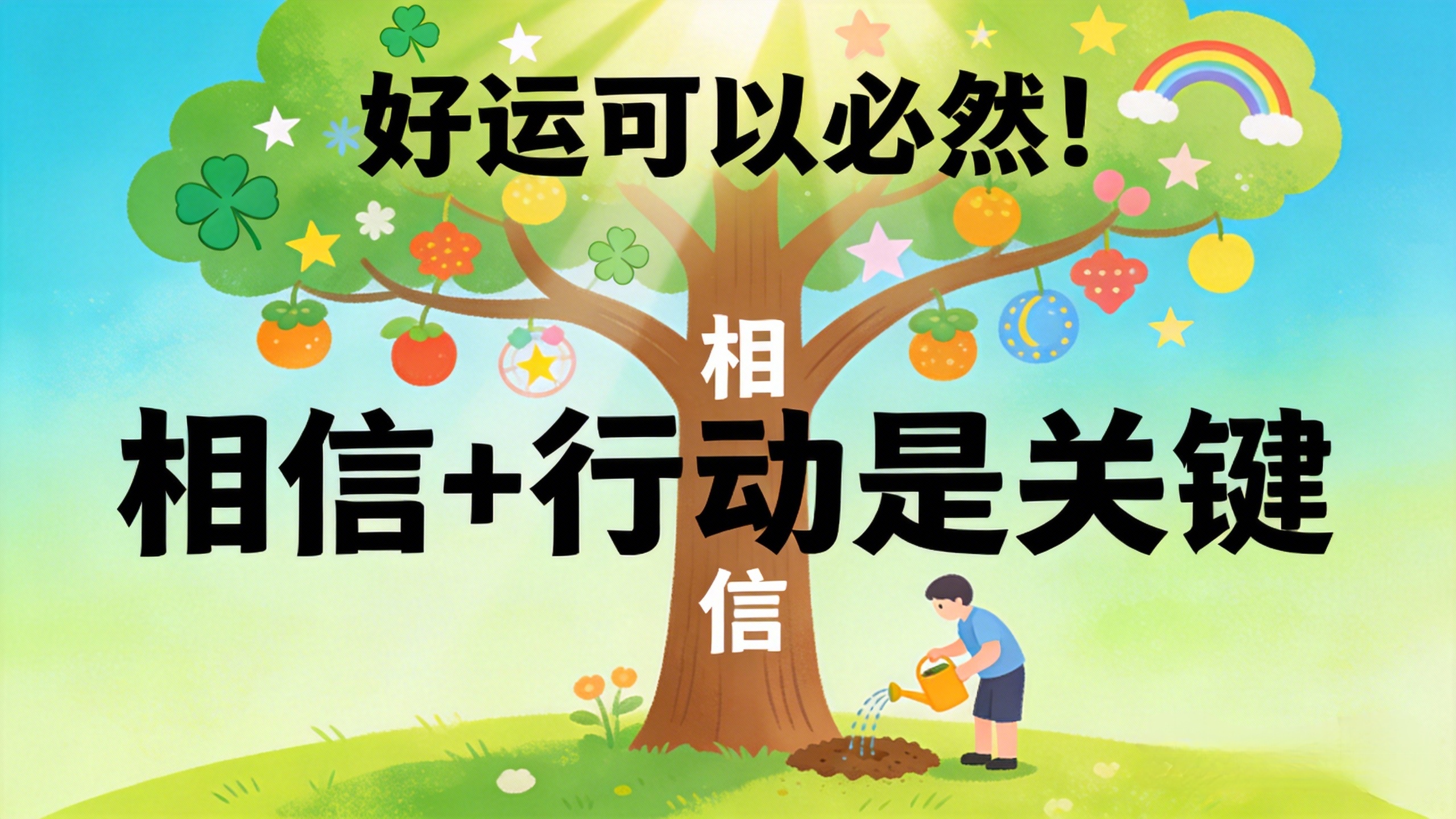 好运可以必然！相信+行动是关键