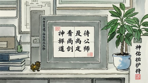 2025职场人必学！办公桌9宫格开运布局：文昌位/貔貅摆放图解指南